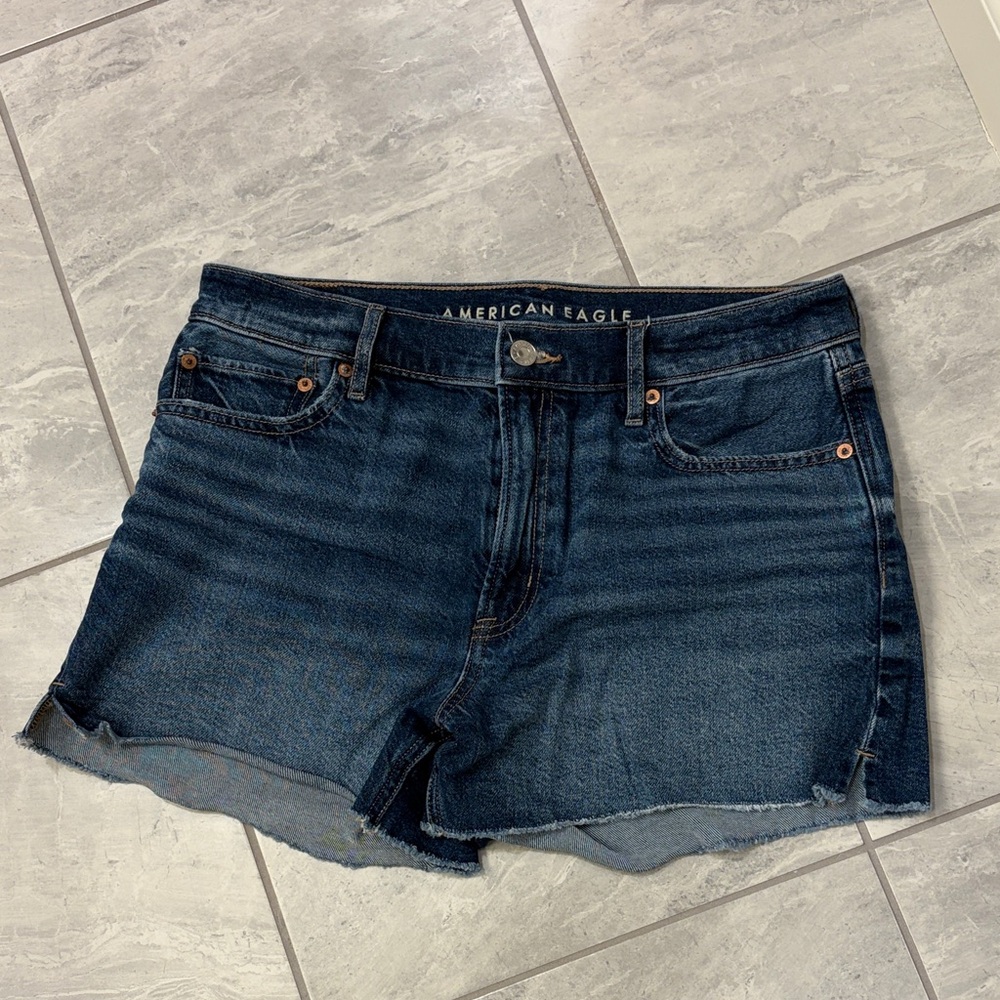American Eagle Indigo Denim Shorts - Relaxed Short